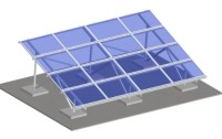 Aluminum Ground Mounting System--rectangle beam
